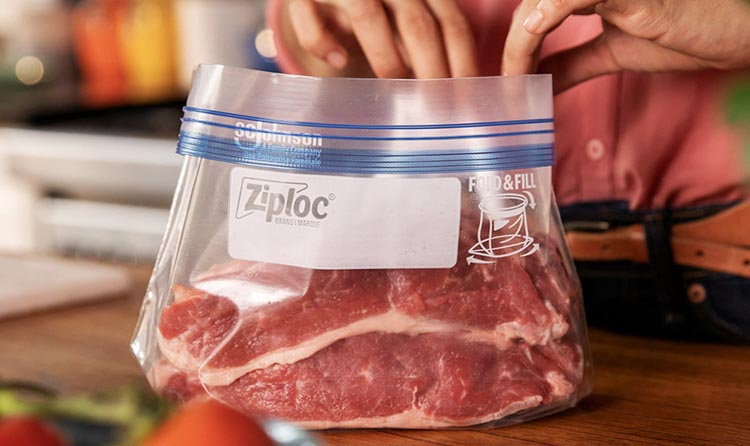 Ziploc's new packaging